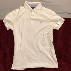 White Tommy Hilfiger Polo Shirt
